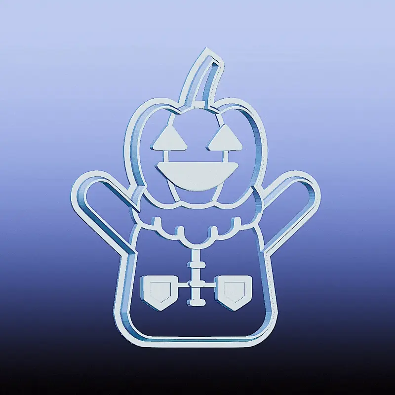 Pumpkin man, cookie cutter