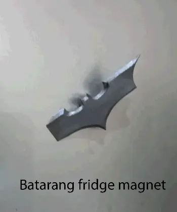 Batarang fridge magnet (print in place No Supports)