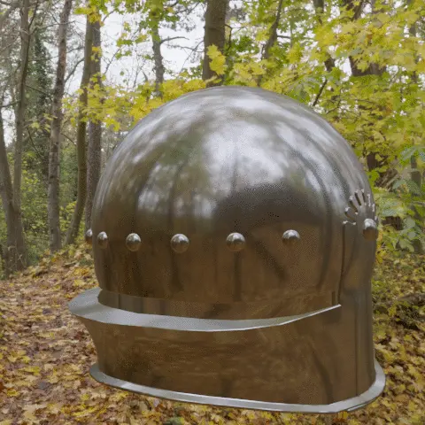 German medieval helmet