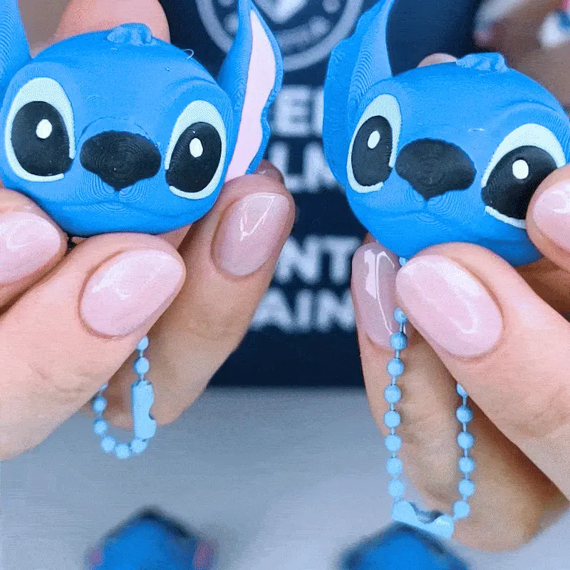 Stitch Head Clicker / Keychain , Fan-Art from Lilo & Stitch