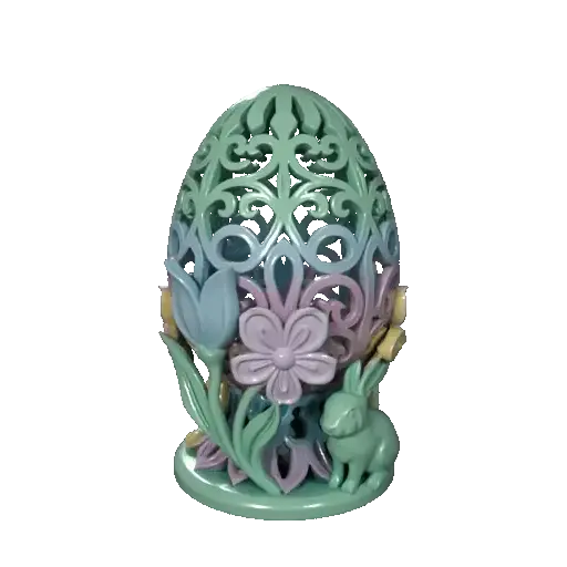 Spring Filigree Easter Egg