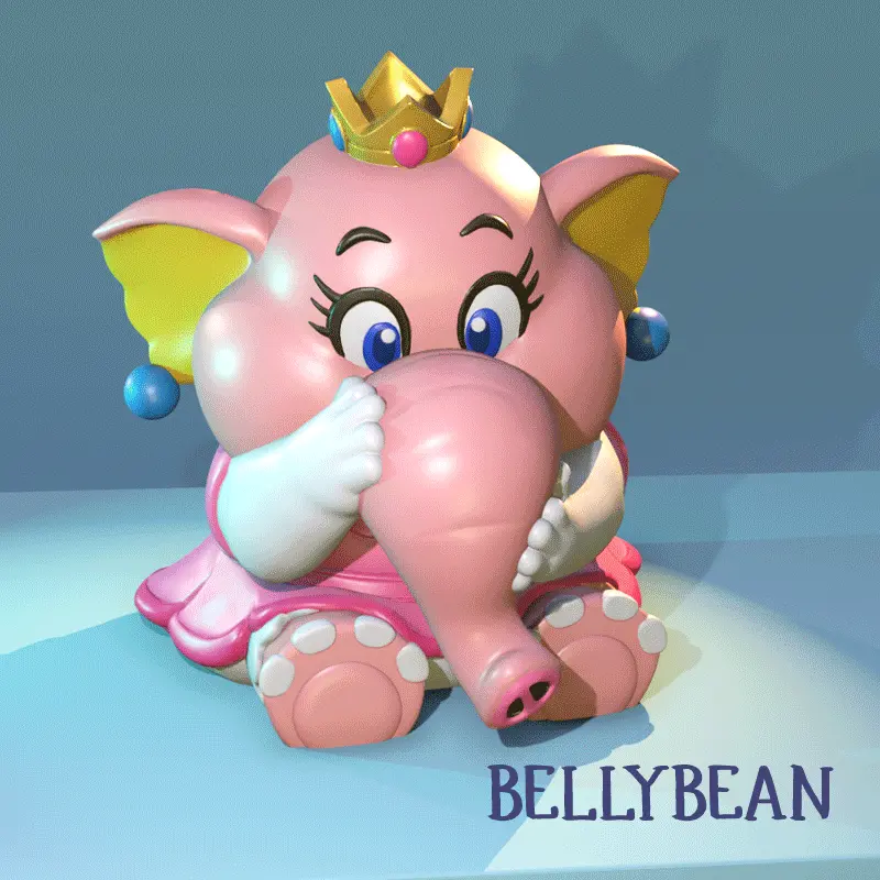 PEACH SUPER MARIO WONDER FIGURE FAN ART