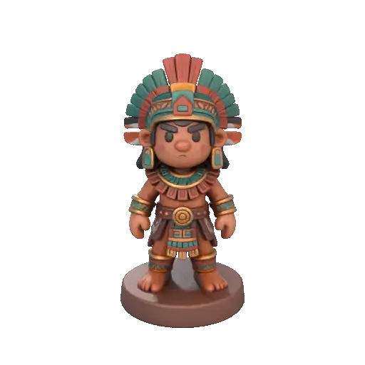 miniature Aztec warrior 1