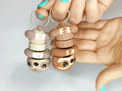 Cute Flexi Pets Sloth (Keychain & Magnet)