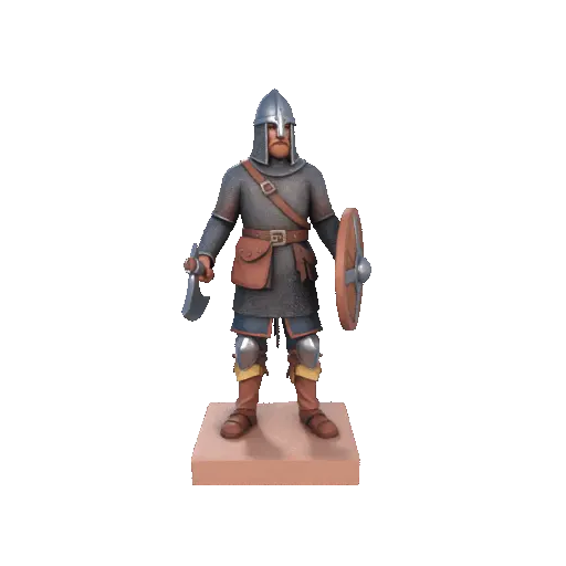 24  Viking Warrior in Full Armor  3D Model   fantasy  art