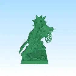 Fanart goblin with club & net D&D Heroquest DSA tabletop RPG