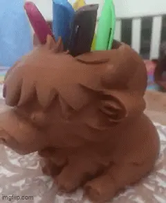 Highland Cow Desk Chaos Coordinator/soap dispenser