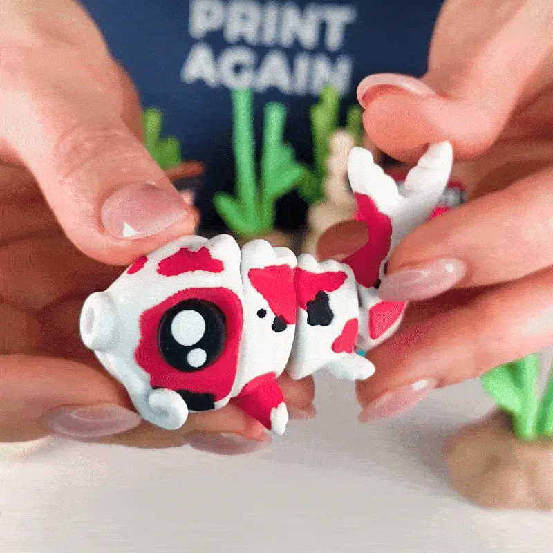 Cute Flexi Koi  (Toy, Keychain & Magnet) 日本の鯉