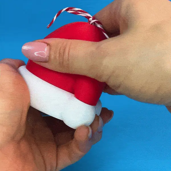 Santa Claus hat-box, Christmas Gift, Tree Ornament