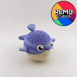 Cute Flexi Pufferfish | Print-in-place | No Support