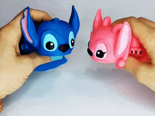 Flexi Angel Toys, Keychain, Magnet (STL+3MF)