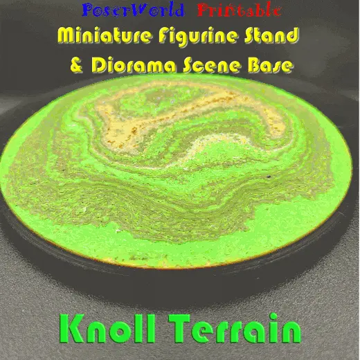 Knoll Figure Stand and Scenic Diorama Base
