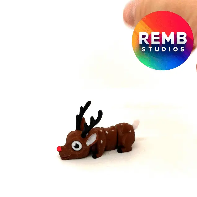 Flexi Rudolph | Print in Place | NO Support