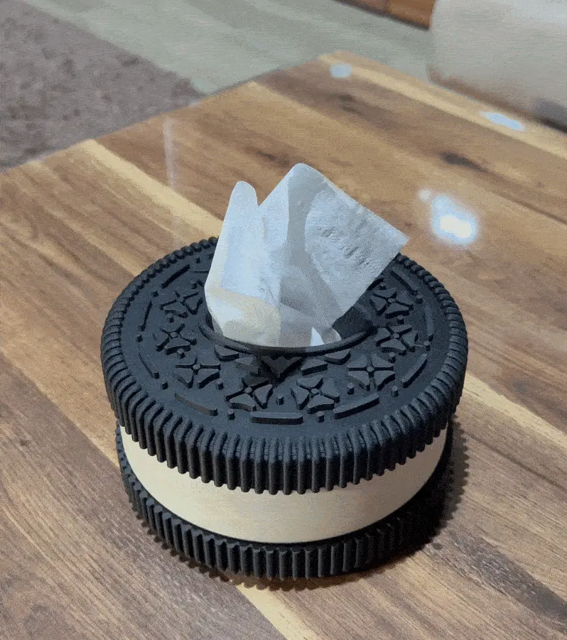 TISSUE BOX / COOKIE DESIGN / EASY TO RINT / TISSUE DISPENSER