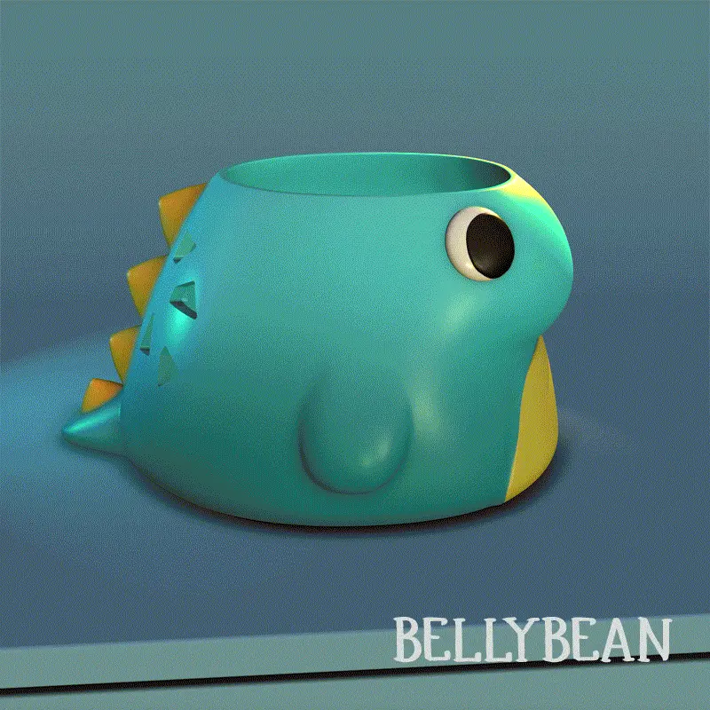 Chubby Dino Yarn Bowl Holder for Knitting Crochet | Hobby