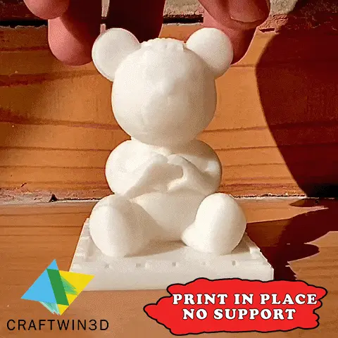 TEDDY BEAR WITH A HAND HEART