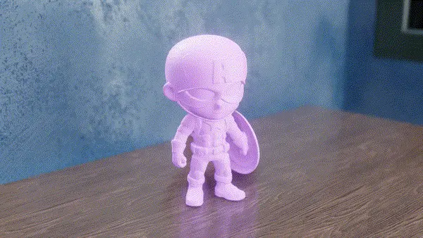 Chibi Captain America