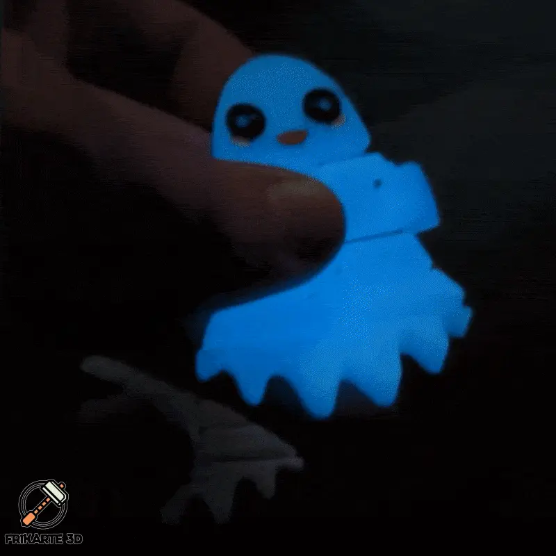 Halloween Flexi Kawaii Boo – Adorable Articulated Ghost