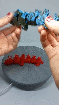 Flexible Oriental Christmas Dragon - Cute 3D Printable Model