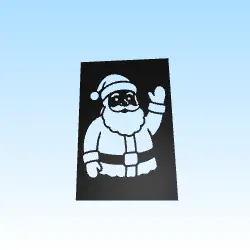 stencil xmas santa pochoir père Noel