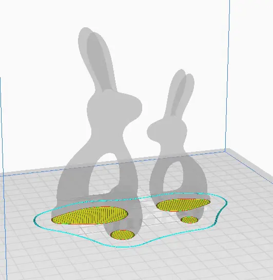 MODERN EASTER RABBIT WITH EGG