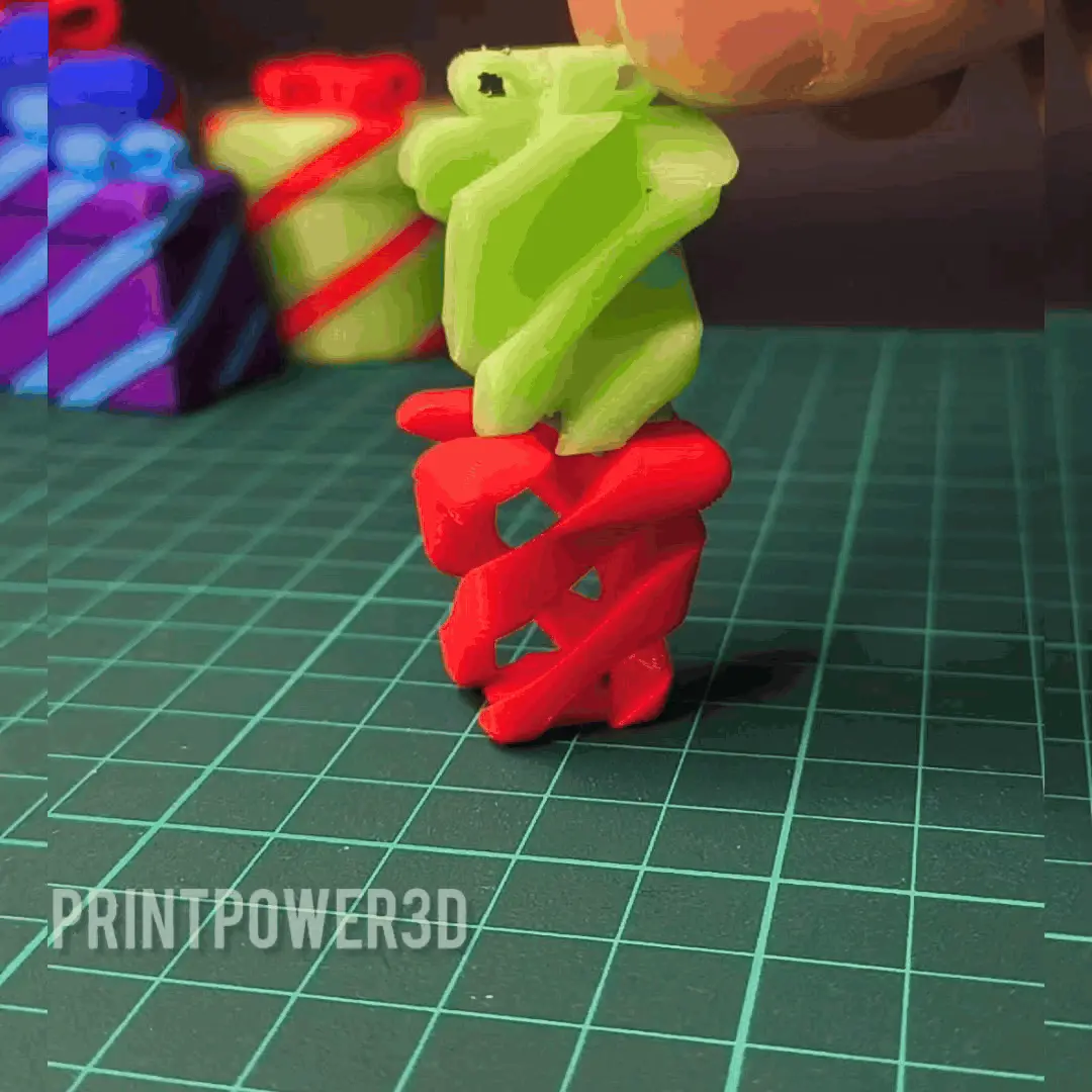 Spiral christmas helix toy / fidget 4