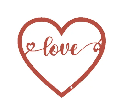 Valentine Love heart Key Chain