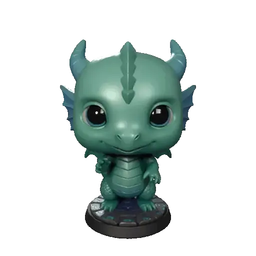 Cute Baby Dragon Fantasy Chibi Collectible Figure