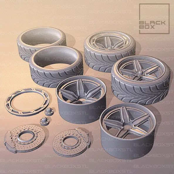 BLZR Wheel set 1-24th