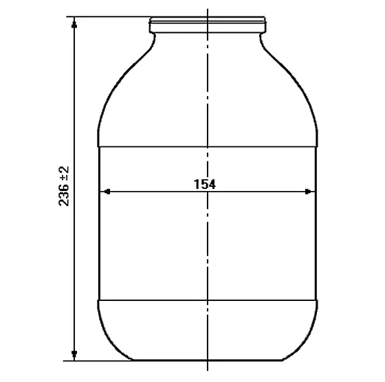 Glass jar (USSR standart)