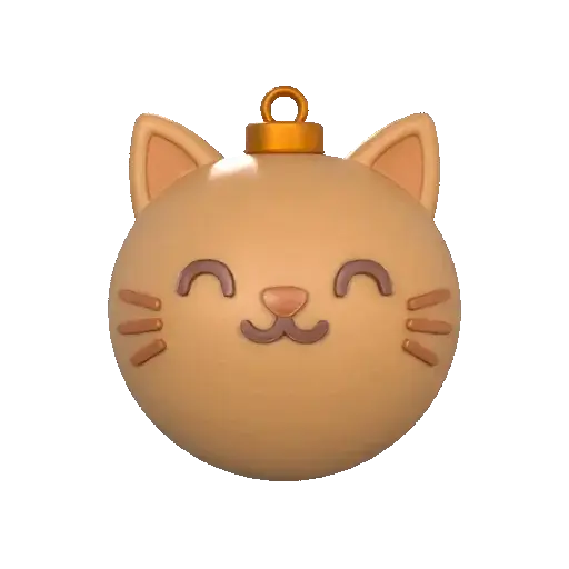 Cat Christmas Ball - Bola navideña de gato