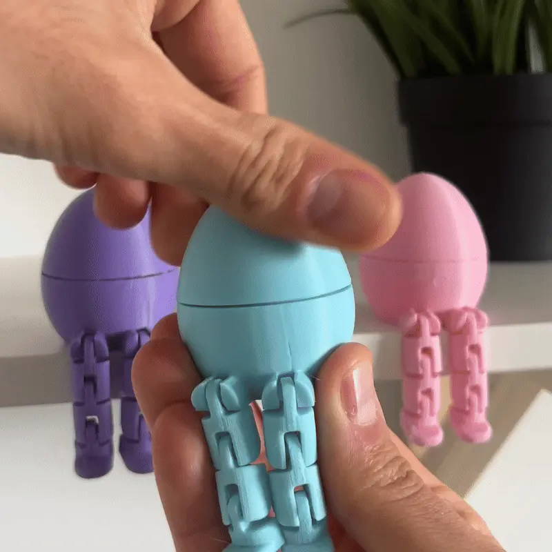 FLEGGY - Flexible Easter Egg - Screw-Top Container & Fidget