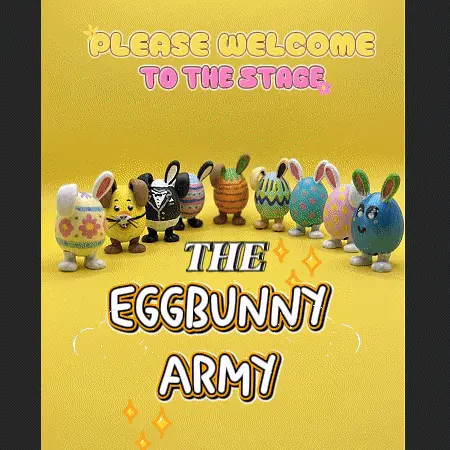 Cute "Clicky-Clack" Egg Bunny Army