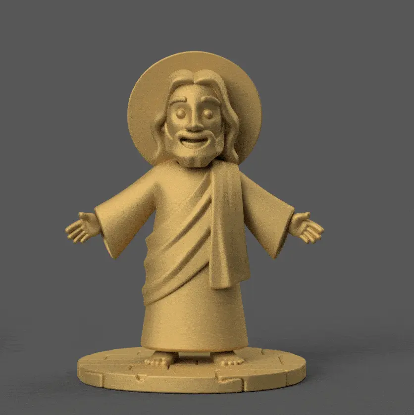 Jesus Figurine for Home and Gifts 3D STL Model