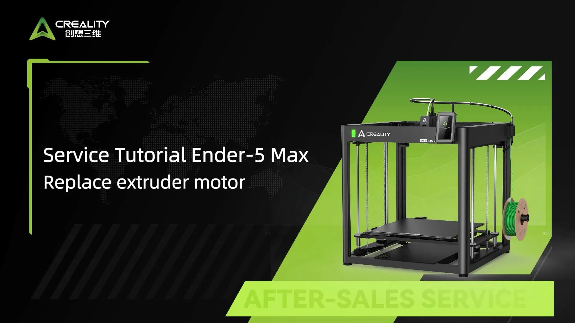 Service tutorial Ender-5 Max Replace extruder motor | Creality Cloud