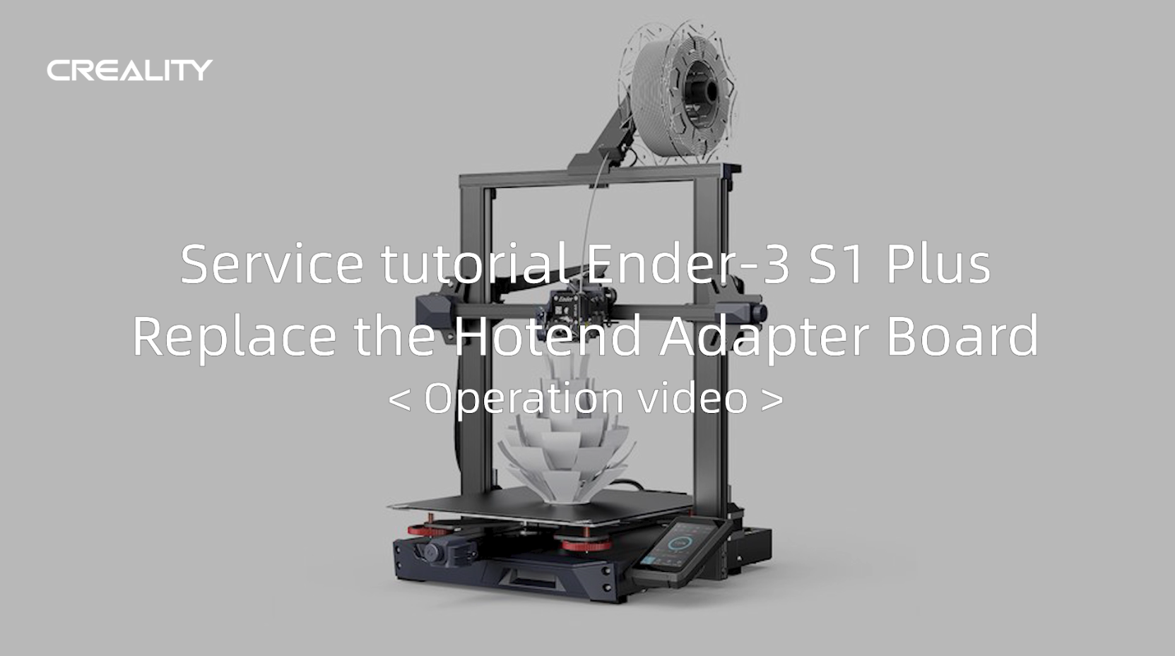 Service tutorial Ender-3 S1 Plus Replace the Hotend Adapter Board ...