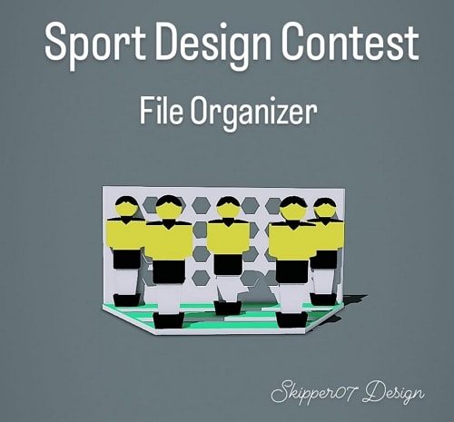 File Organizer Soccer Figure