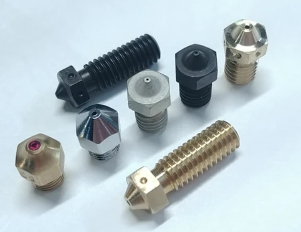 3D printer nozzle types