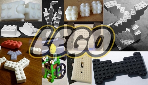3D printed lego