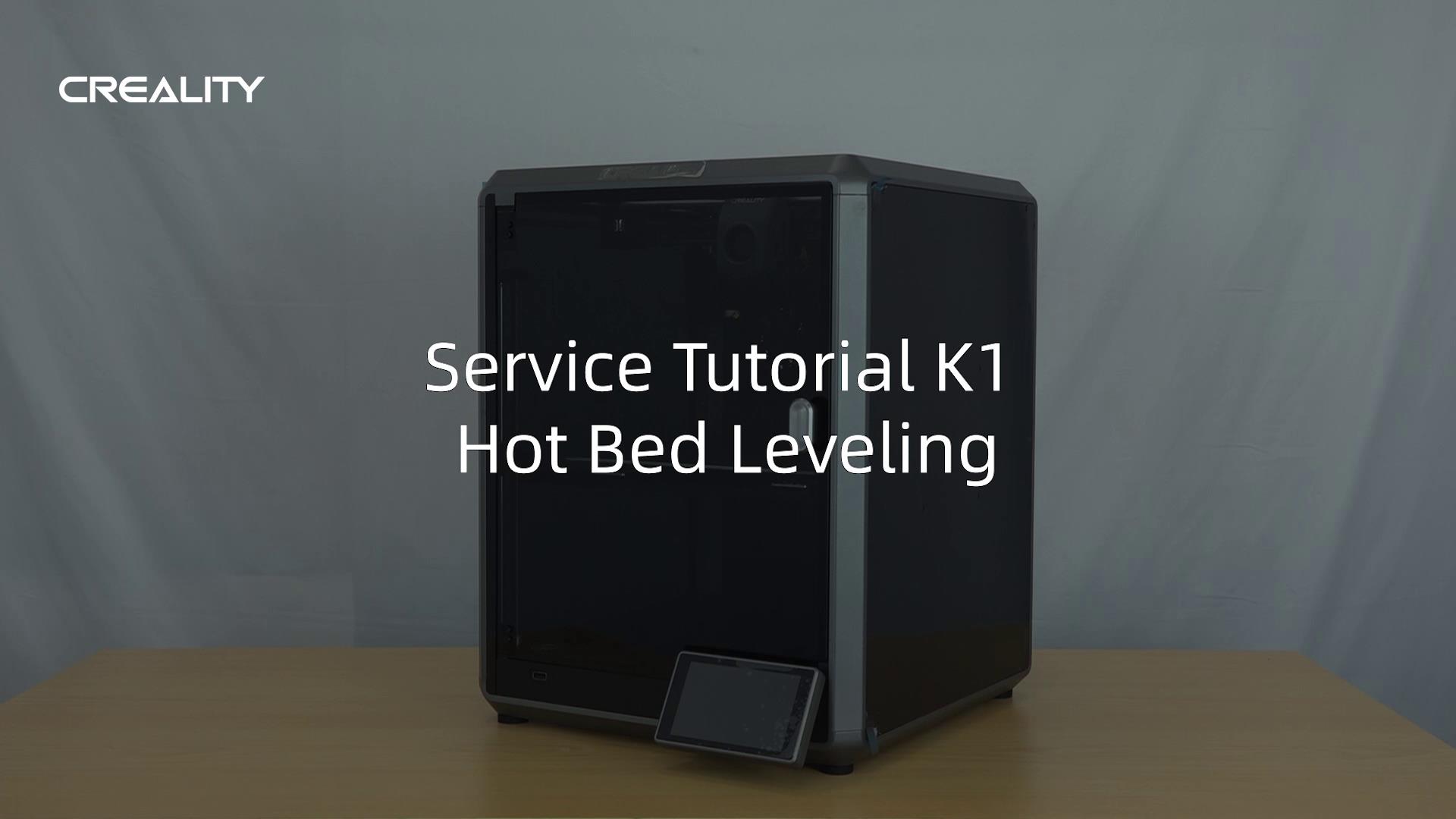 Service Tutorial K1 How Bed Leveling | Creality Cloud