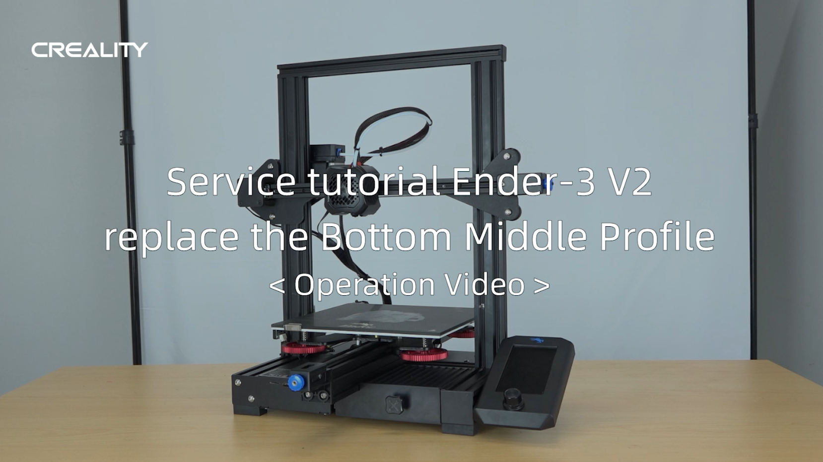 Service Tutorial Ender-3 V2 Replace the Bottom Middle Profile ...