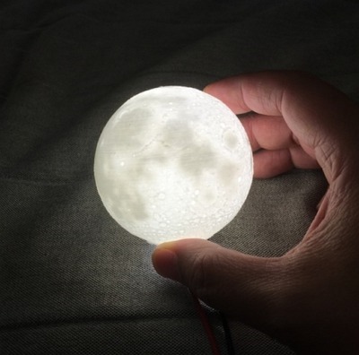 3D printed moon lamp Thingiverse