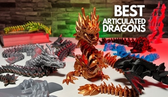 3D printed dragon