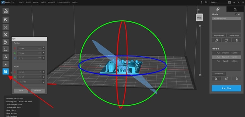 split model for 3d printing zbrush