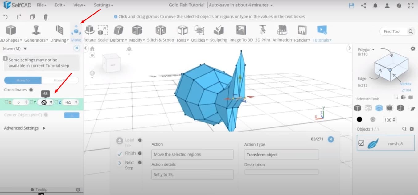 How to Create a Goldfish using Box modeling techniques