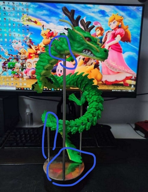 Articulated dragon 3D print