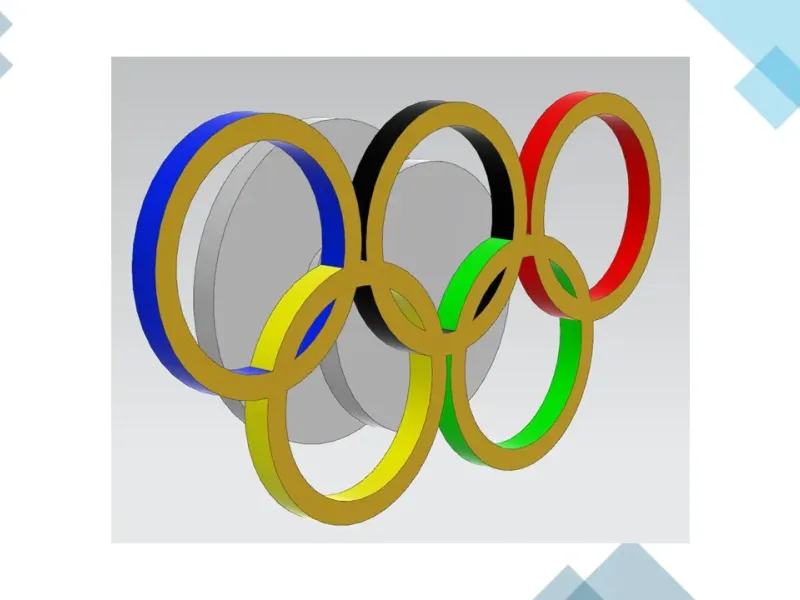 Olympics Logo Croc Charm для раскрашивания.