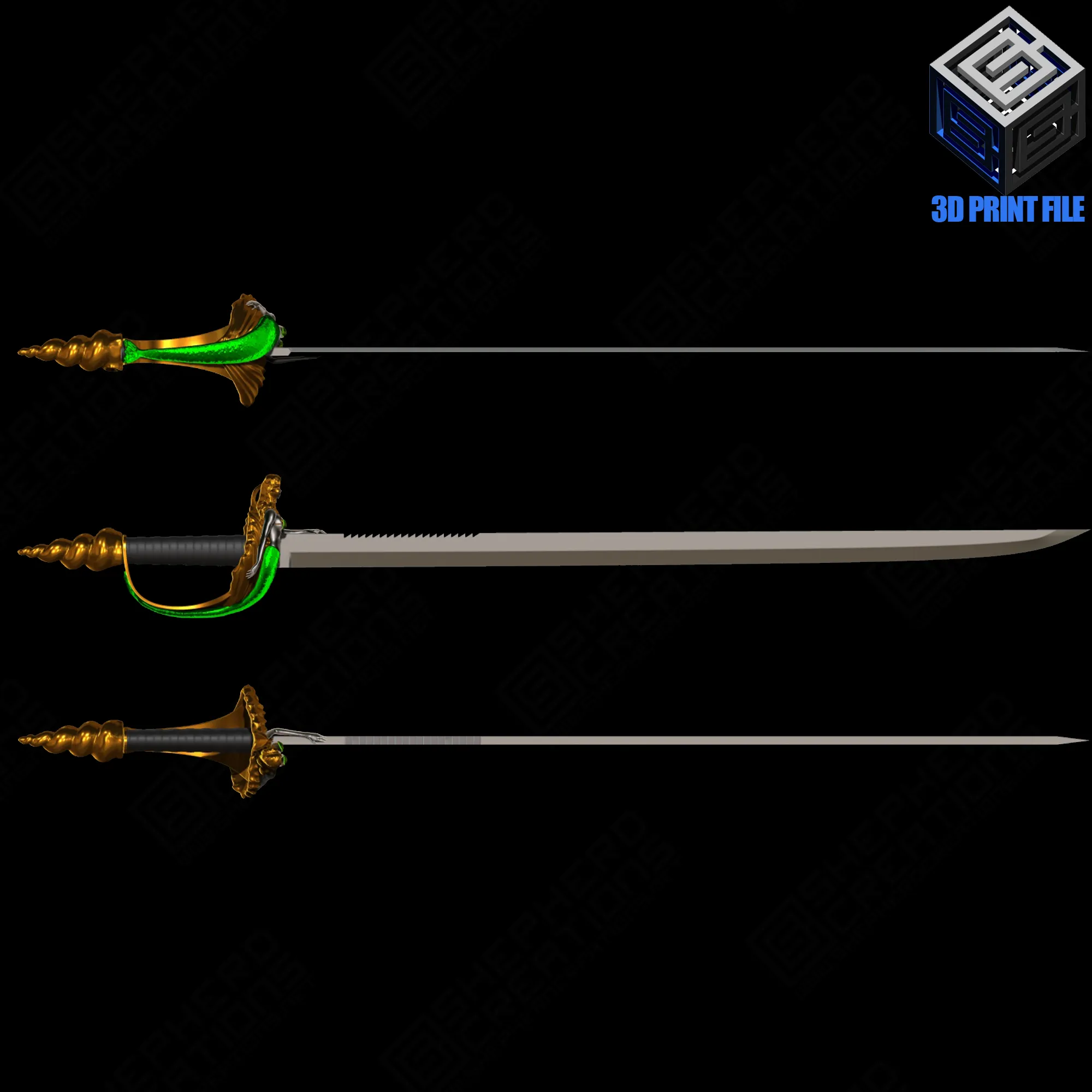 Mermaid Pirate Cutlass Sword