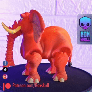 TANTOR TARZAN'S ELEPHANT - FLEXI - ARTICULATED FIGURE, PRINT