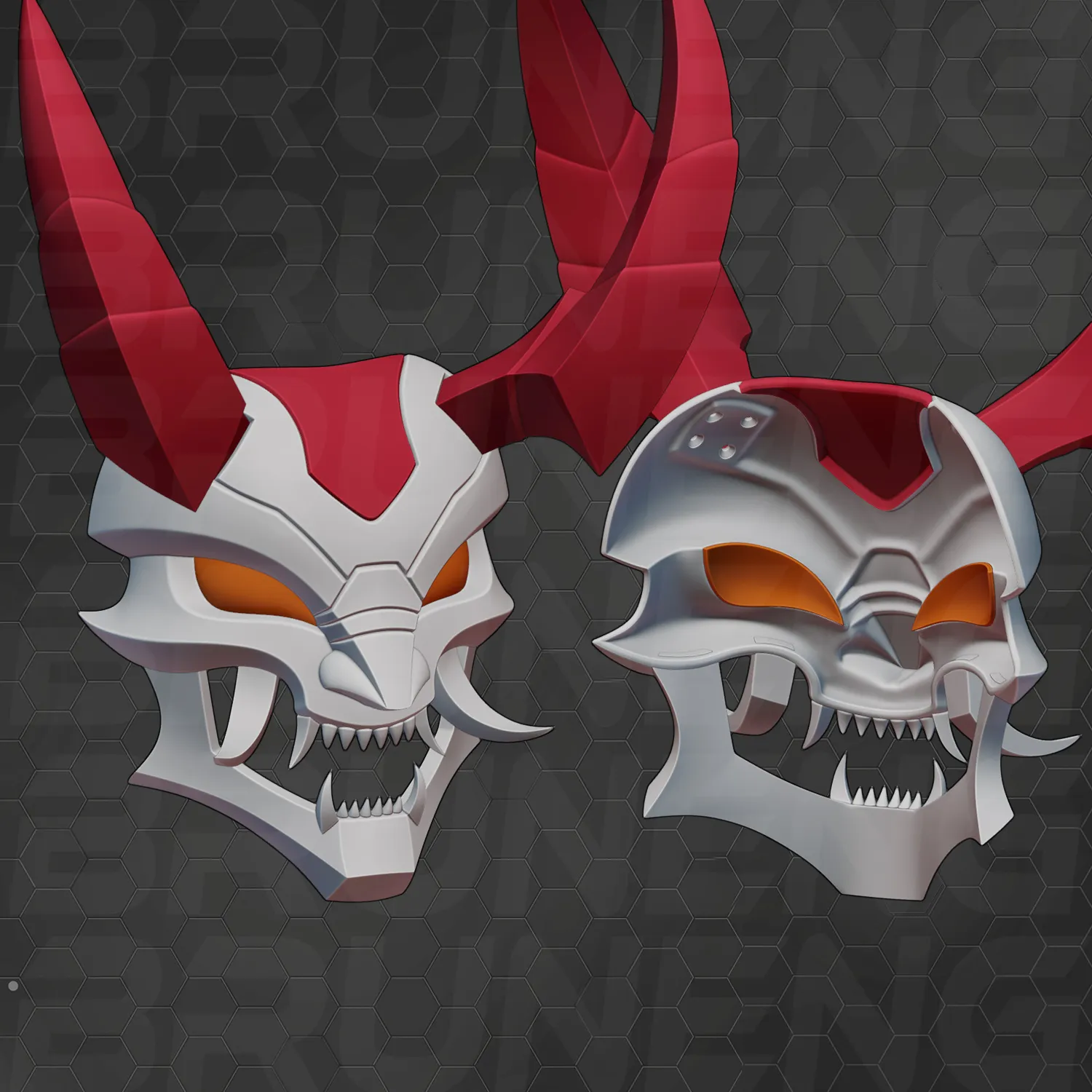 Blood Moon Thresh Cosplay Mask - League of Legends Wild Rift